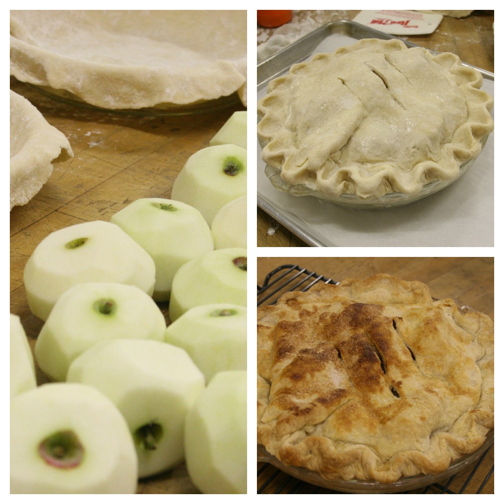 homemade apple pie with local apples