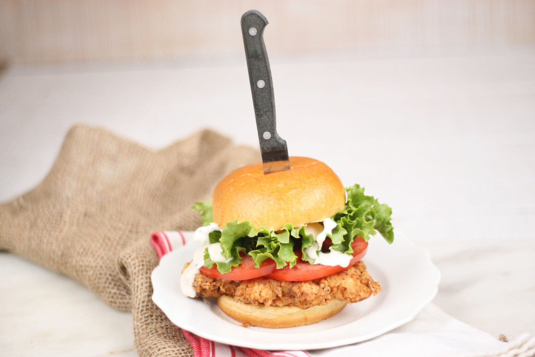 Buttermilk Fried Chicken Sandwiches | A Farmgirl's Kitchen