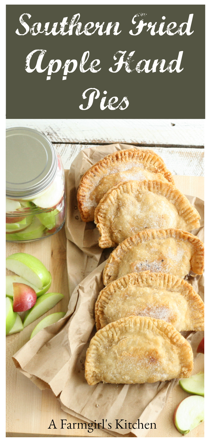 These Southern Fried Apple Hand Pies are easy to make using either homemade or store bought pie crust or biscuit dough. Make them the day before and fry them up fresh in the morning for a wonderful treat! #recipe #applepie #handpies #foodblogger