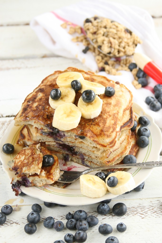 Banana-Blueberry Pancakes