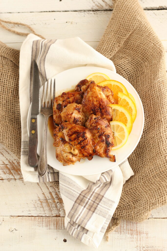 Citrus Marinated chicken thighs