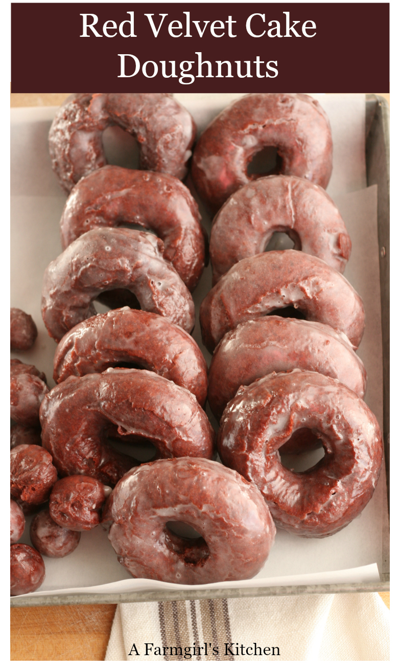 Red Velvet Cake Doughnuts drizzled with a thin layer of icing are the perfect treat for breakfast, brunch, or to pair with your cup of coffee. Super easy to make using simple ingredients. #redvelvet #foodblogger #doughnuts #redvelvetcake #homemade