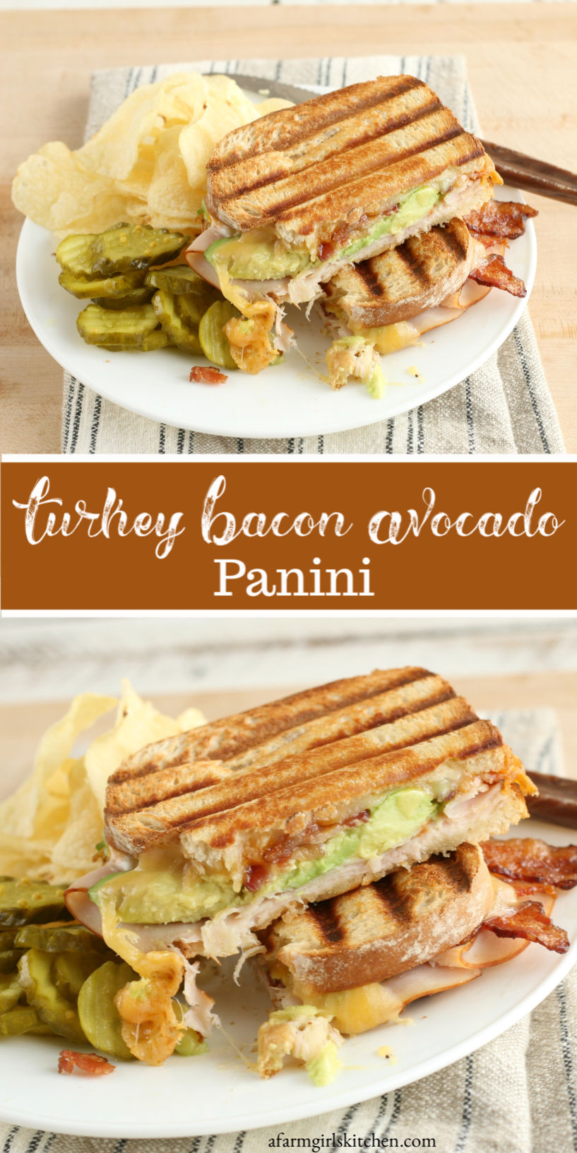 Turkey Bacon Avocado Panini A Farmgirl's Kitchen®