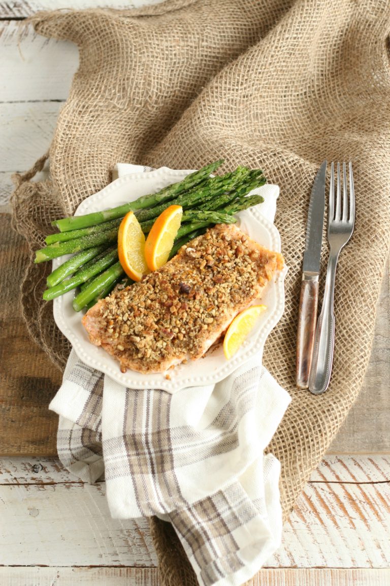 Maple Pecan Crusted Salmon A Farmgirl S Kitchen