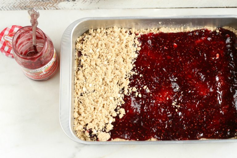 Raspberry Oatmeal Bars Simple To Make A Farmgirl S Kitchen