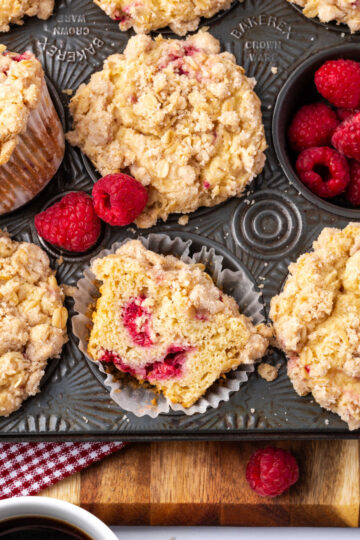 Raspberry Muffins Recipe | A Farmgirl's Kitchen®