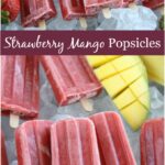 homemade popsicles on ice cubes in a galvanized tray