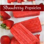 strawberry popsicles laying on each other