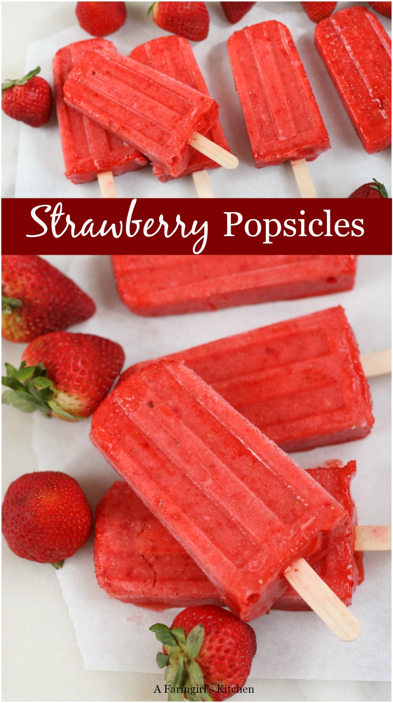 Strawberry Fruit Bars (Outshine Bars) A Farmgirl's Kitchen®