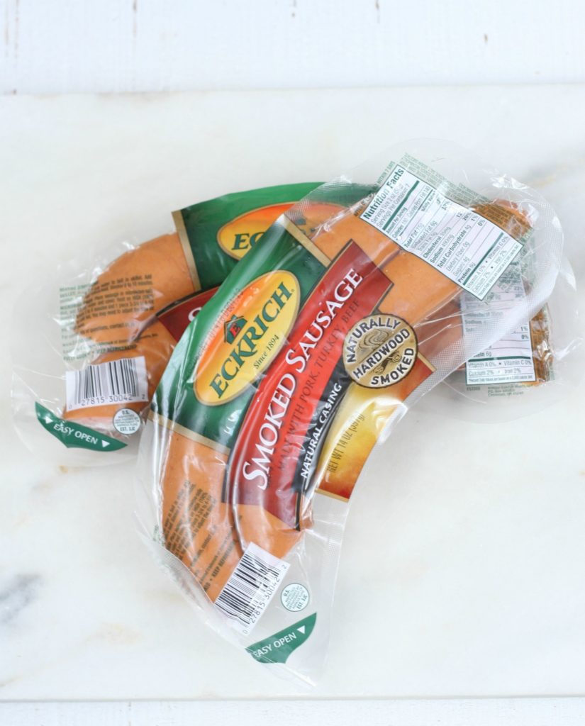 Eckrich smoked sausage in retail packaging
