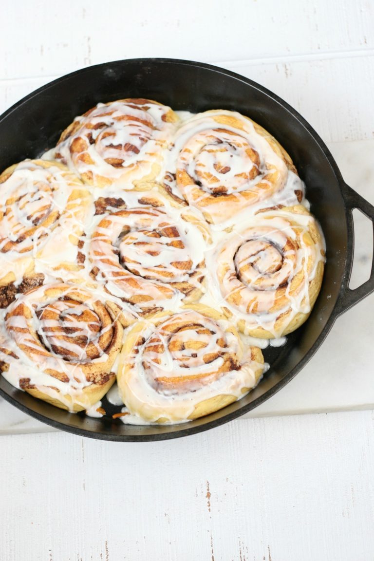 Cast Iron Cinnamon Rolls Recipe A Farmgirl's Kitchen