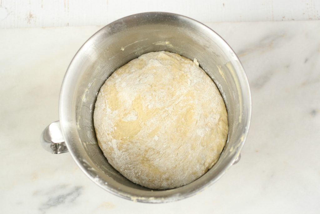 cinnamon roll dough rising