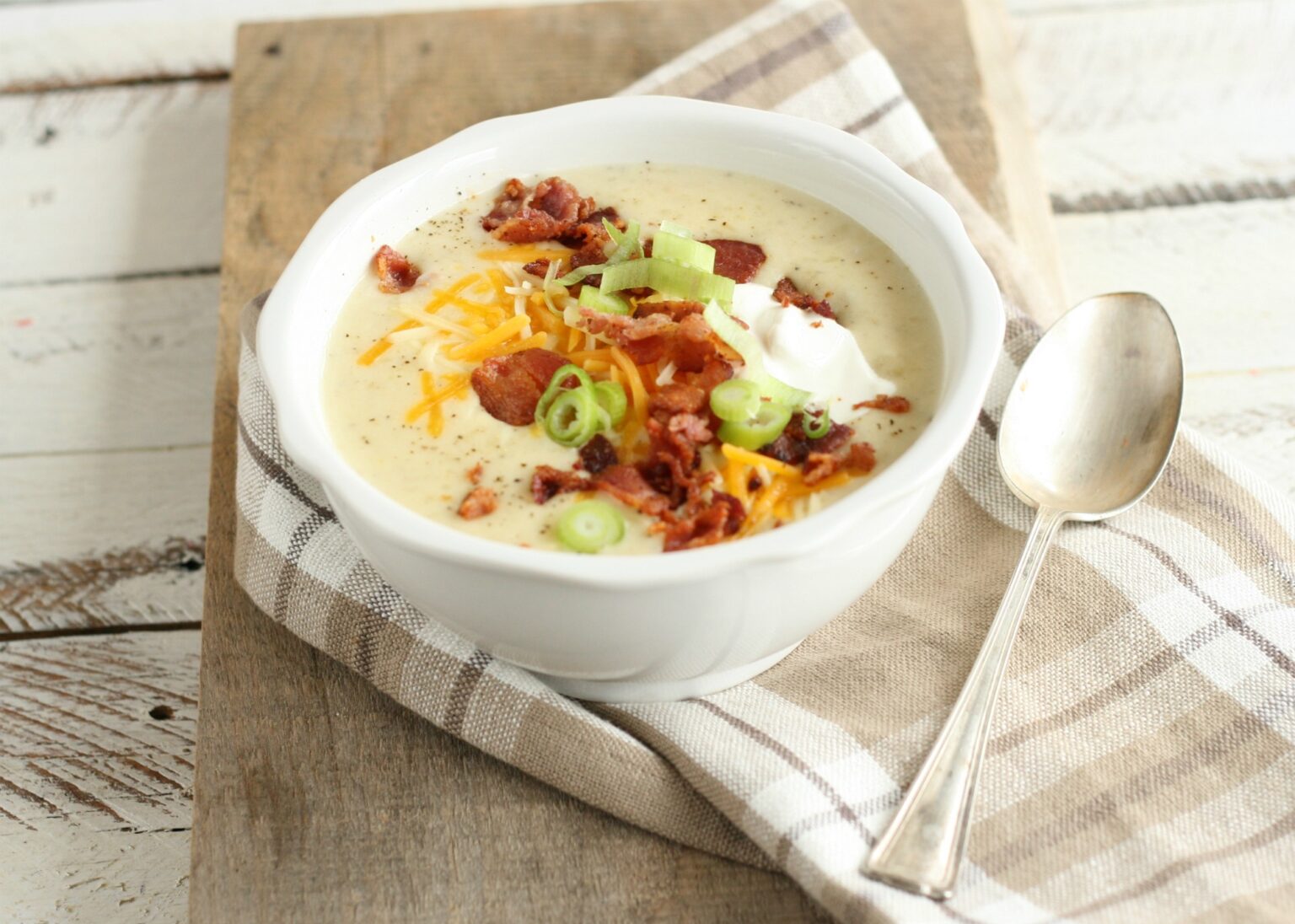 Homemade Potato Soup (Crockpot or Dutch Oven) | A Farmgirl's Kitchen