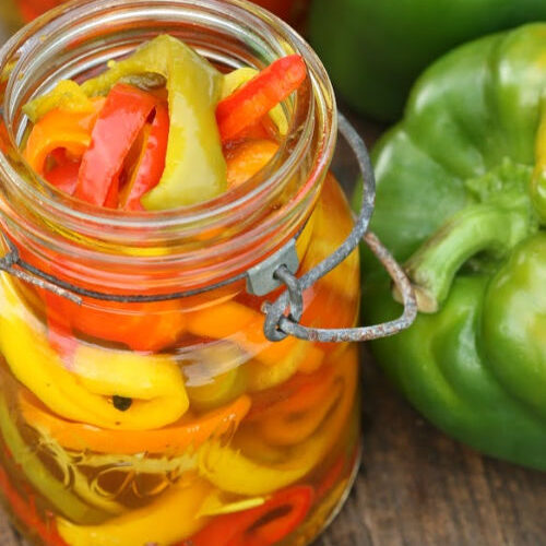 Pickled Sweet Peppers Recipe A Farmgirl S Kitchen