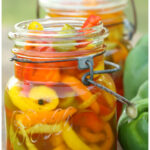 Pickled Sweet Peppers in a jar