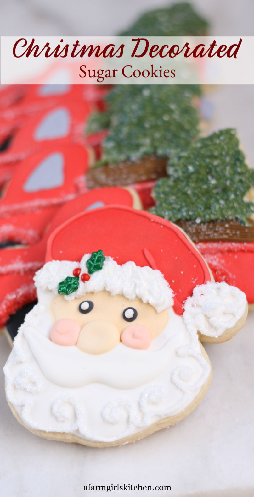 Christmas Sugar Cookies (Icing for cookies) | A Farmgirl's Kitchen