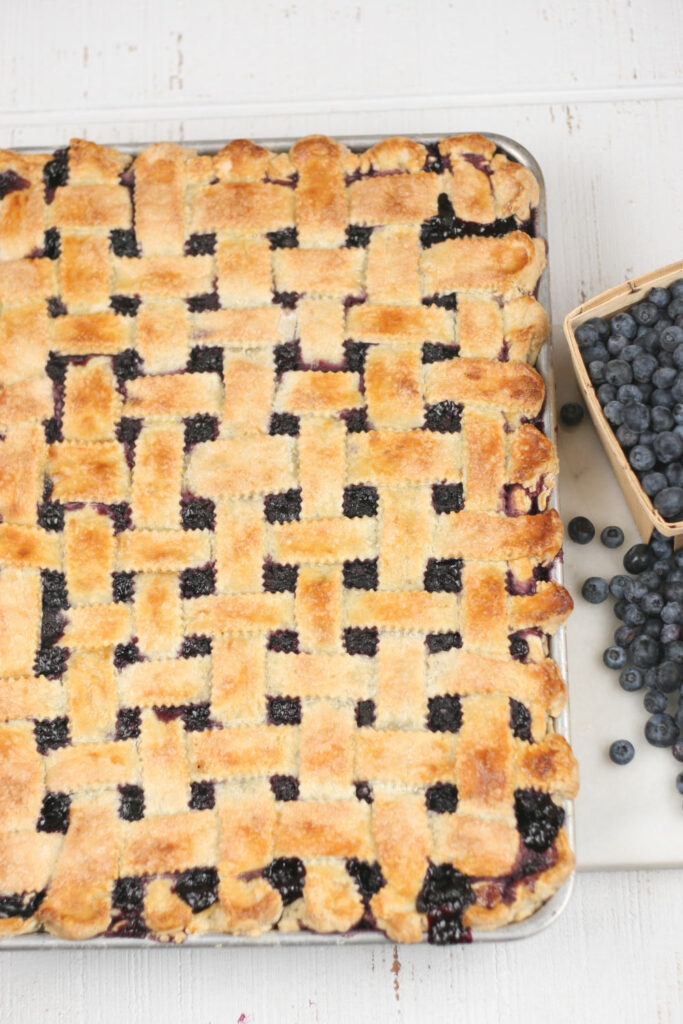 Homemade Blueberry Slab Pie A Farmgirl's Kitchen