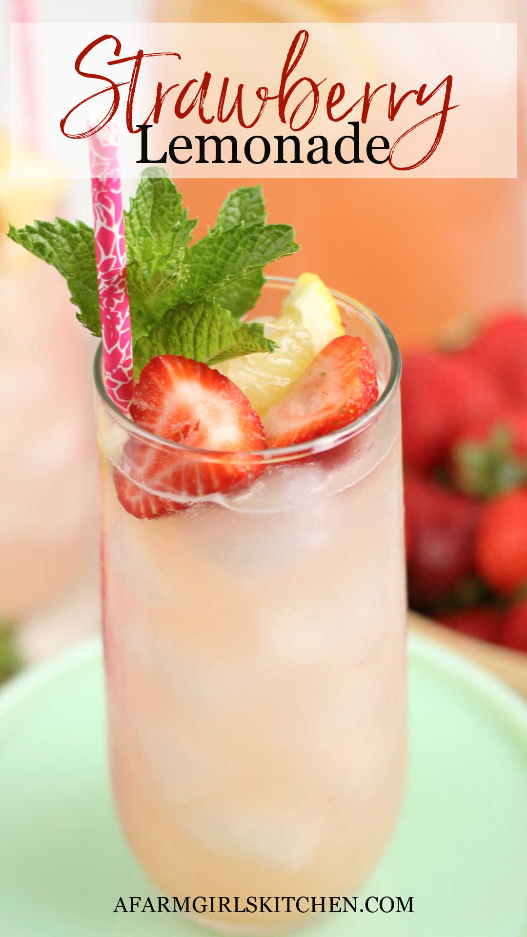 Strawberry Lemonade Recipe A Farmgirls Kitchen 8147