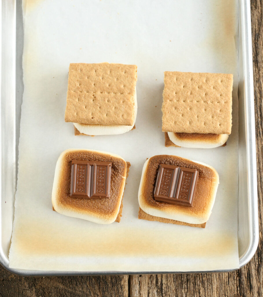 S'mores on a half sheet pan