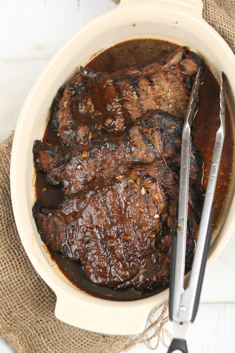 Cast Iron Steak with Easy Marinade - Walking On Sunshine Recipes