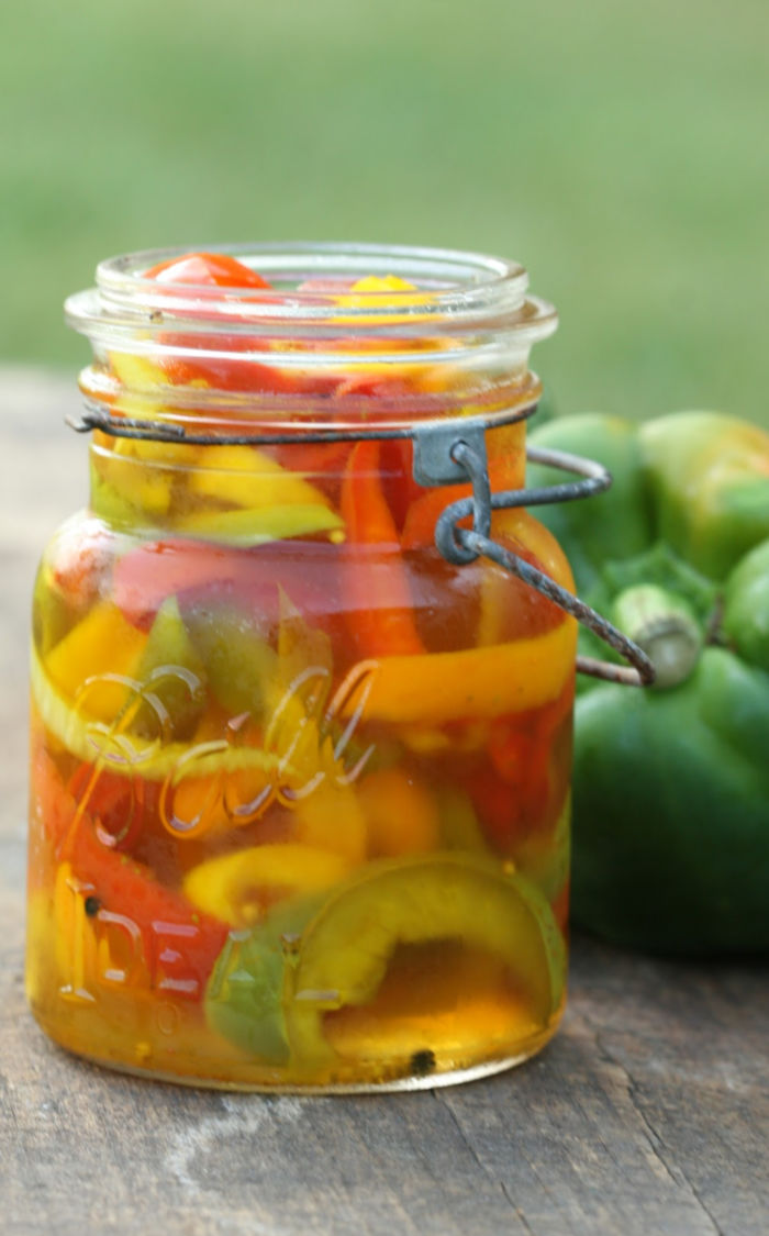 Pickled Sweet Peppers Recipe | A Farmgirl's Kitchen