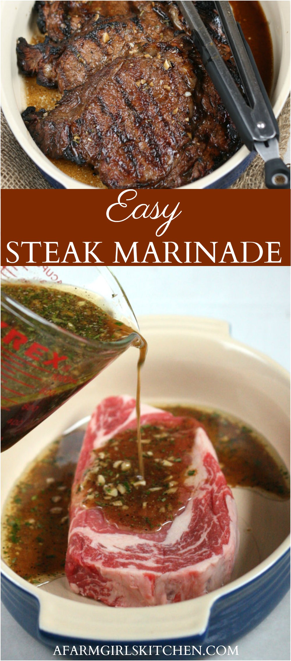 Steak Marinade for Grilling | A Farmgirl's Kitchen