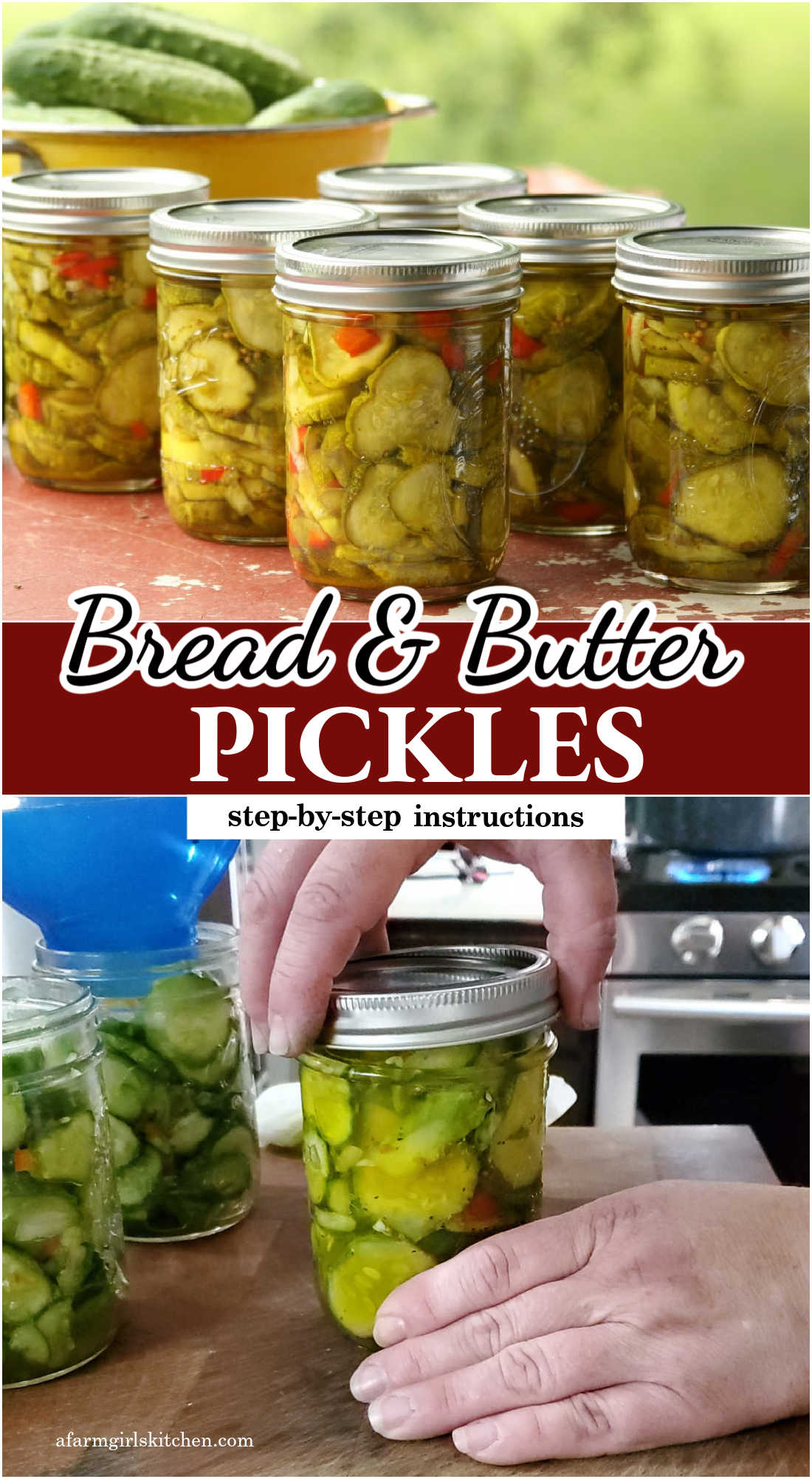 Old Fashioned Bread and Butter Pickles | A Farmgirl's Kitchen