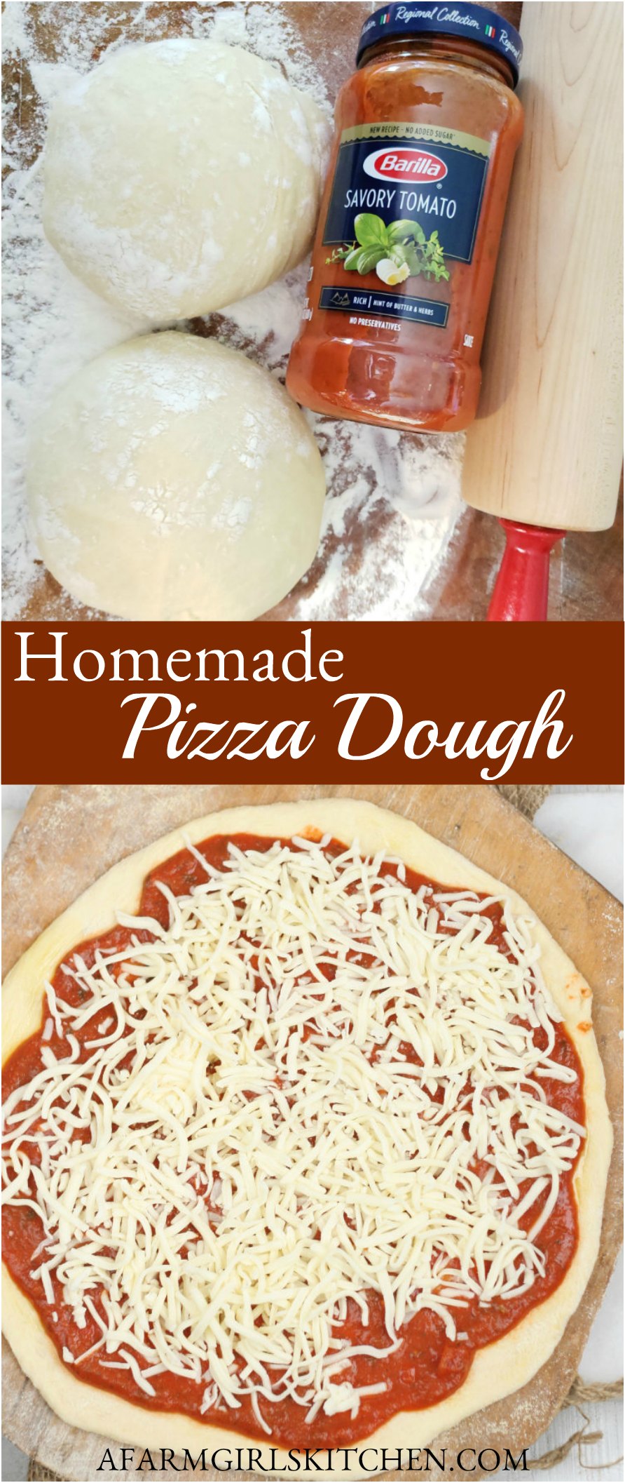Homemade Pizza Dough Recipe | A Farmgirl's Kitchen