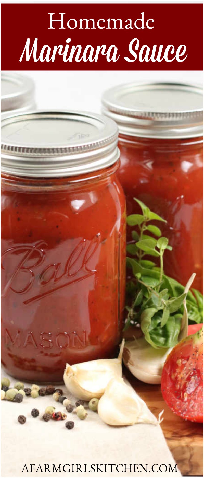 Canning Homemade Marinara Sauce | A Farmgirl's Kitchen