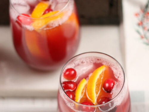 Easy Holiday Punch Recipe 4 Ingredients A Farmgirl S Kitchen