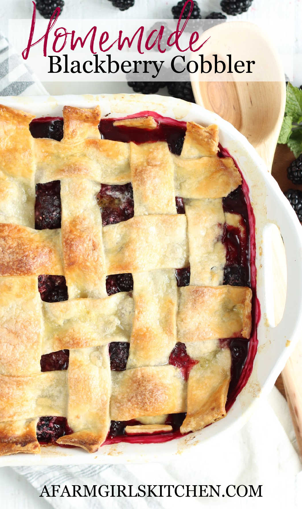 Blackberry Cobbler Recipe (Pie Crust) | A Farmgirl's Kitchen