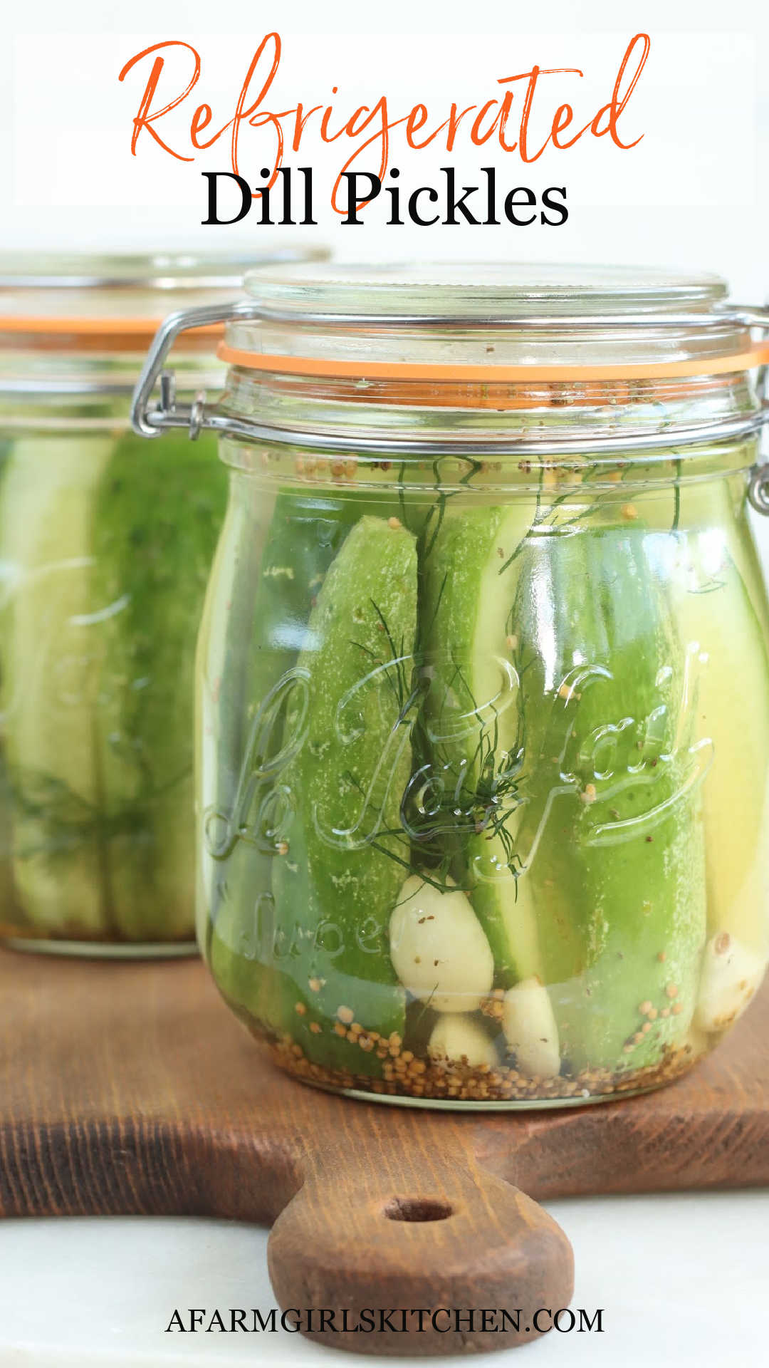 Quick and Easy Refrigerator Dill Pickles A Farmgirl's Kitchen