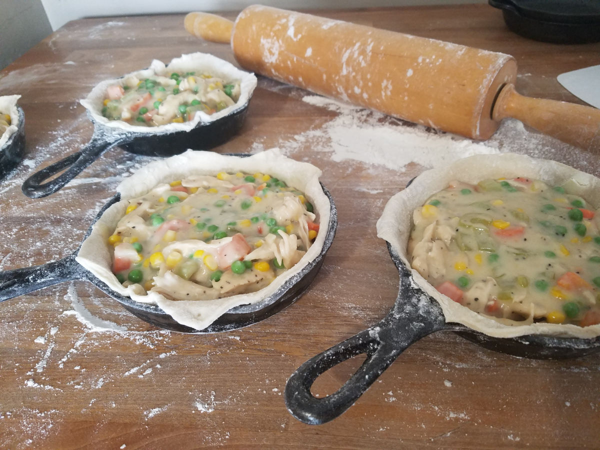 Cast Iron Chicken Pot Pie (Pie Crust Recipe) A Farmgirl's Kitchen