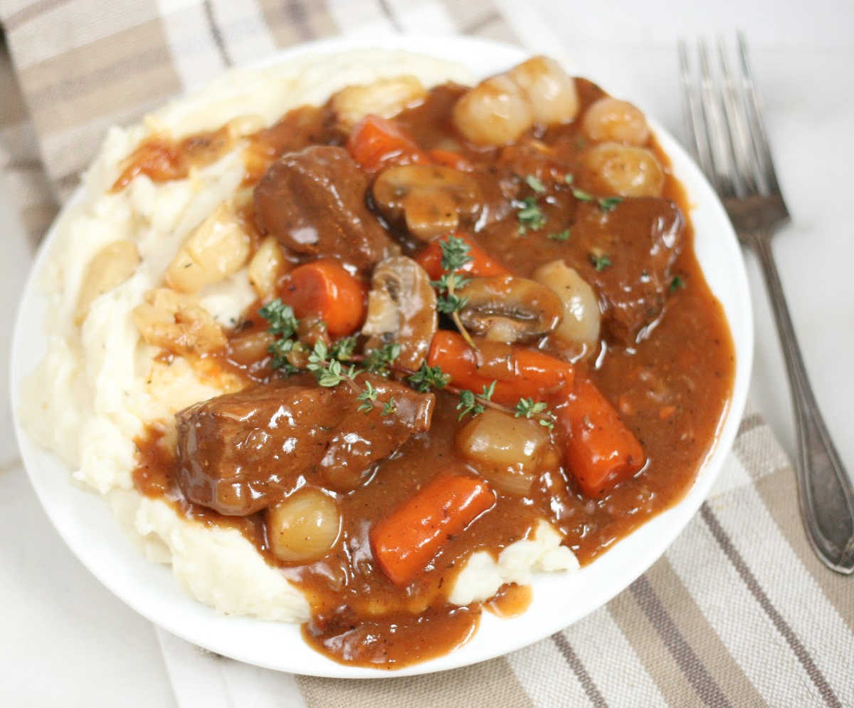 Classic Beef Bourguignon | A Farmgirl's Kitchen